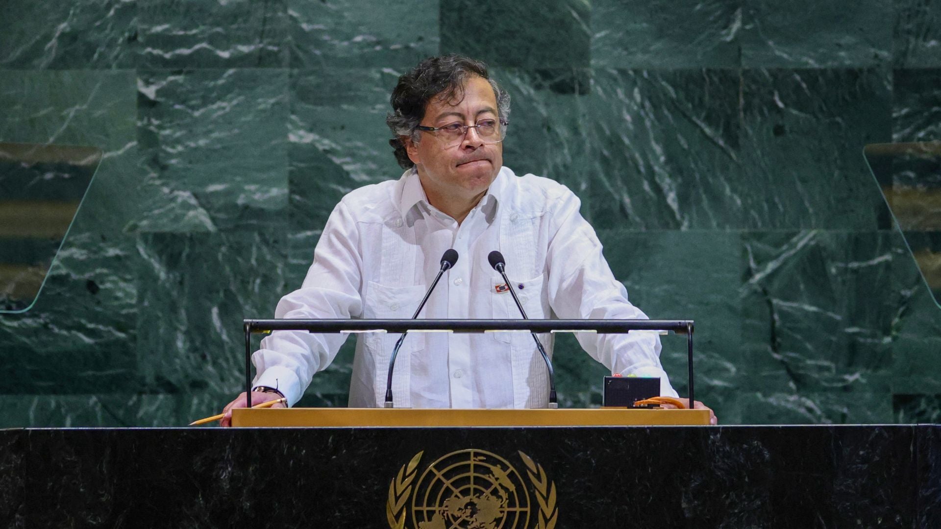 Presidente de Colombia, Gustavo Petro, en la Asamblea General de la ONU - Foto AFP