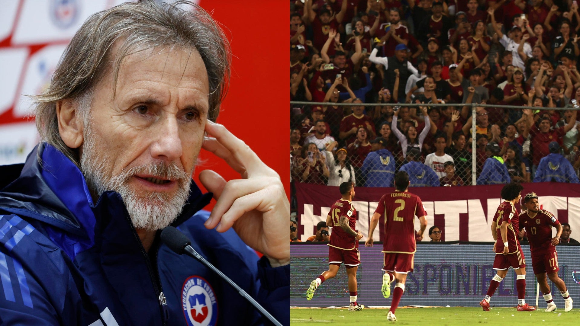 Ricardo Gareca, entrenador argentino, y La Vinotinto en Eliminatorias - Fotos: EFE