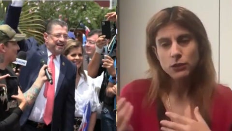 Andrea Álvarez Marín, diputada del partido Liberación Nacional quien presidió la comisión del levantamiento de inmunidad judicial al presidente de Costa Rica, Rodrigo Chaves