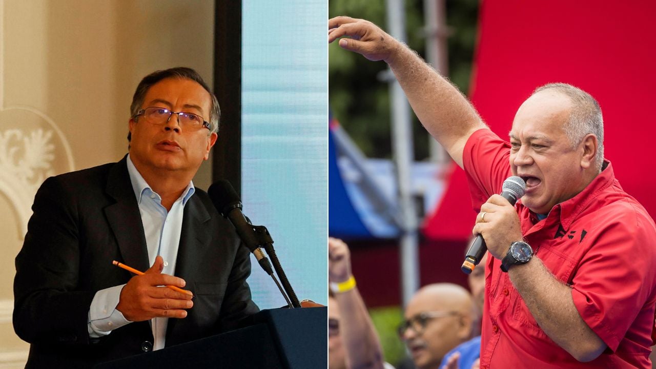Gustavo Petro/ Diosdado Cabello - Fotos EFE