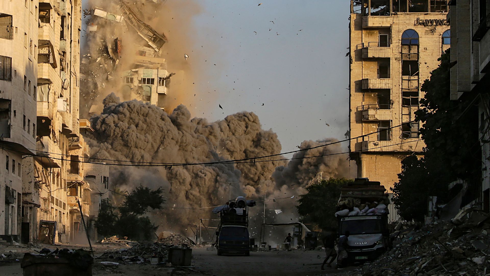 Foto de bombardeo en Gaza (EFE)