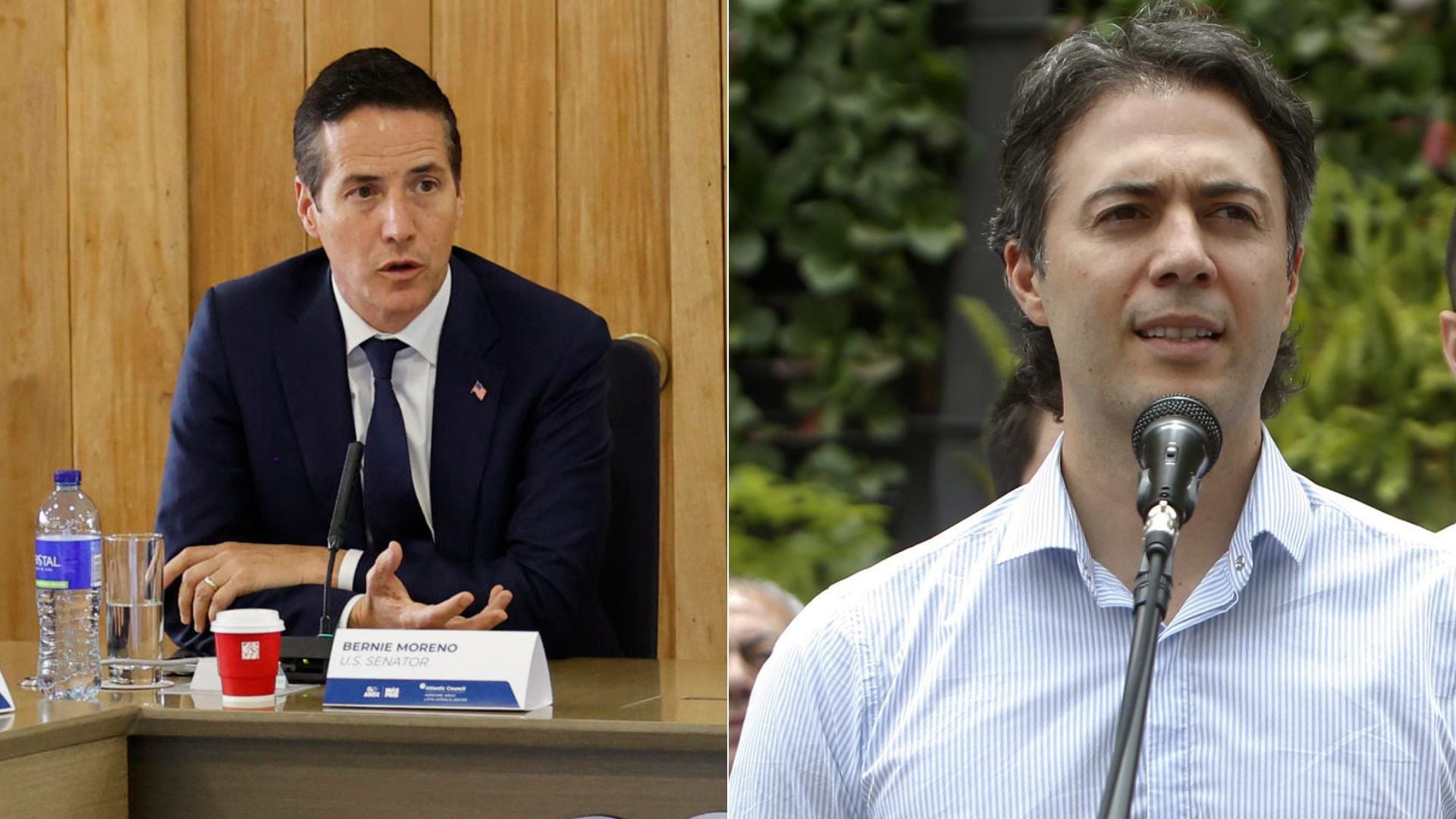 Bernie Moreno (Senador de los EE.UU) - Daniel Quintero (Precandidato a la presidencia de Colombia)- Fotos: EFE