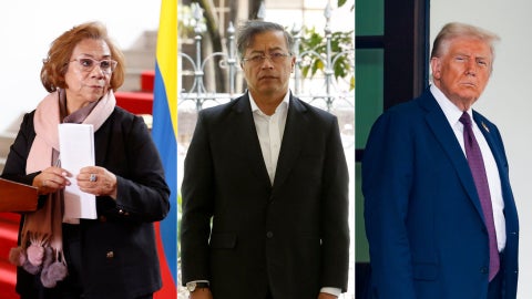 Yolanda Villavicencio/ Gustavo Petro/ Donald Trump - Fotos EFE