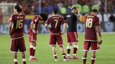Selección venezolana en su derrota contra Colombia - Foto EFE