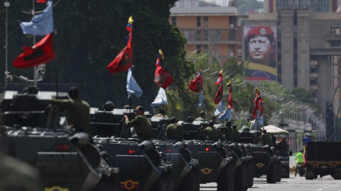 Ejercicio militar en Caracas, Venezuela - Foto: EFE