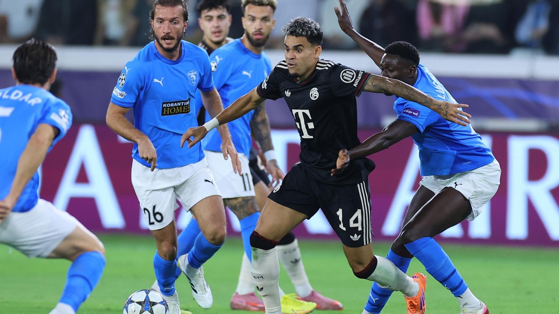 Luis Díaz, jugador del Bayern Múnich, en Champions League - Foto: EFE