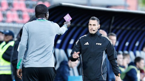 Tarjeta verde en el Mundial Sub-20 / FOTO: EFE