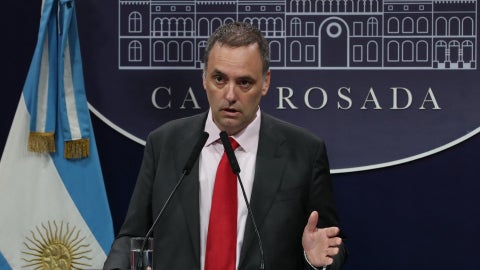 Manuel Adorni, portavoz de Argentina | Foto: AFP