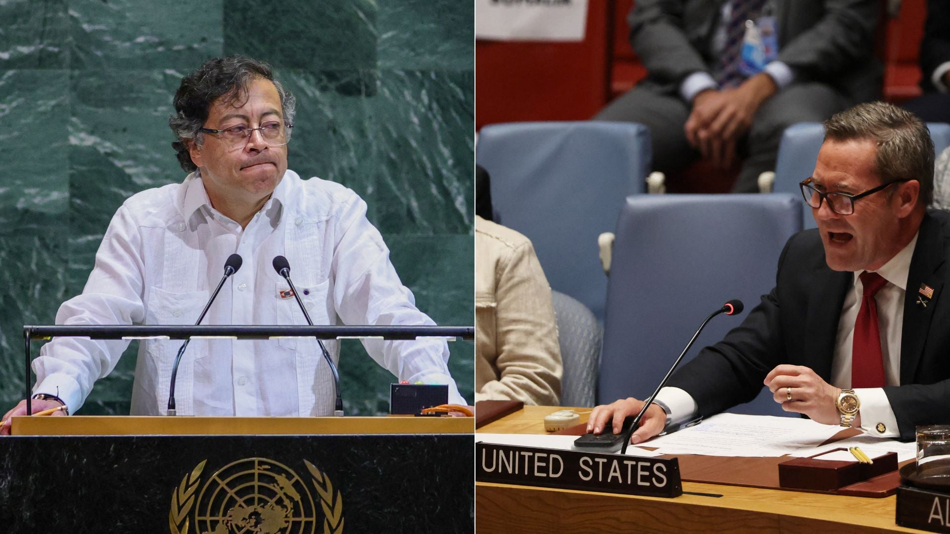 Gustavo Petro/ Mike Waltz - Fotos AFP