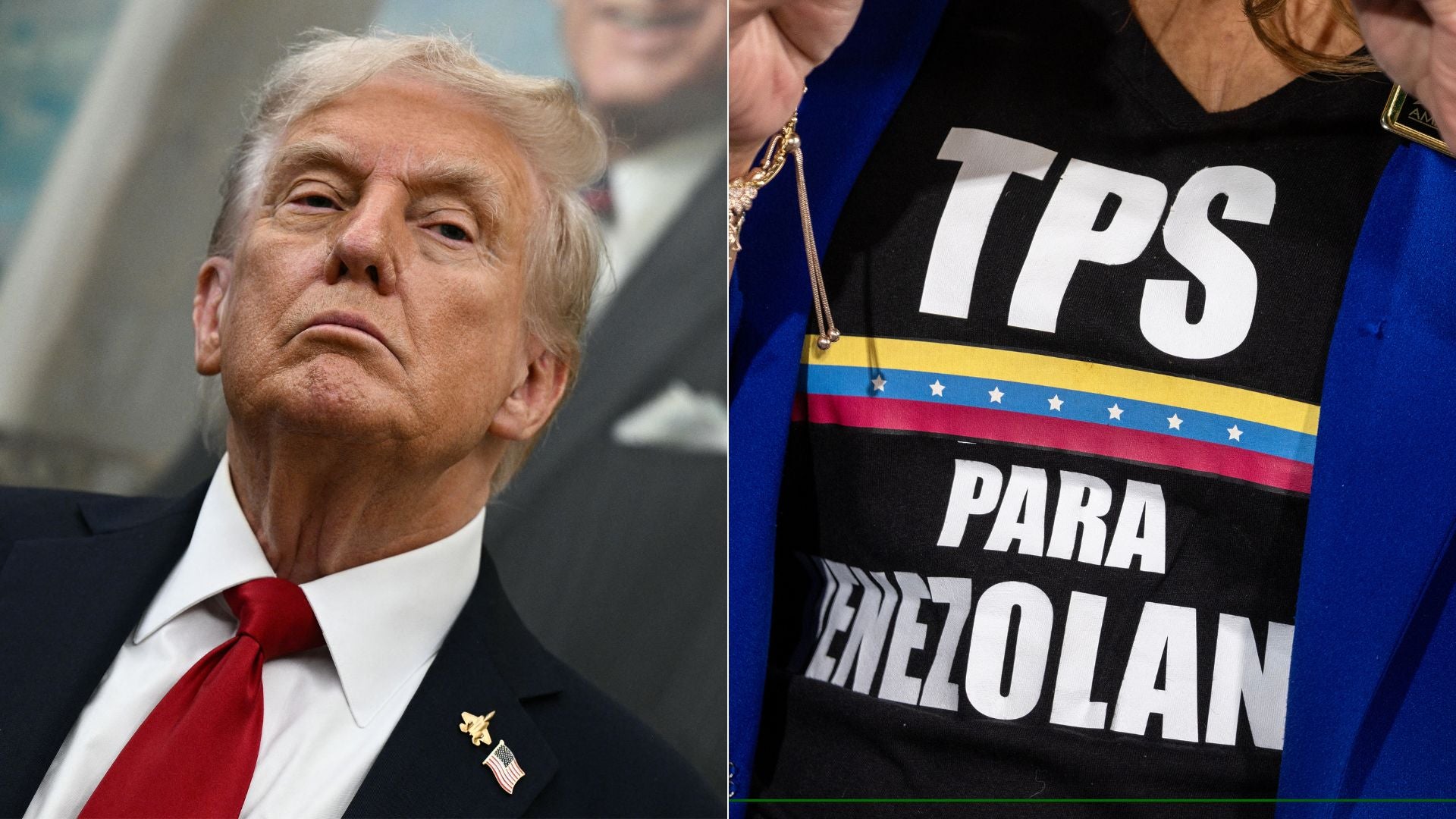 Donald Trump - Foto AFP/ Campaña a favor del TPS para venezolanos - Foto EFE
