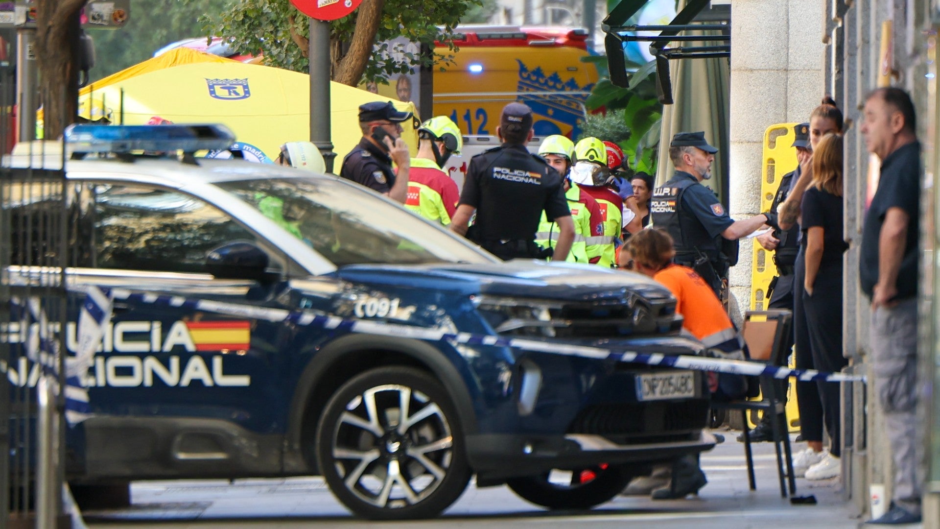 Derrumbe de un edificio en Madrid - Foto: AFP