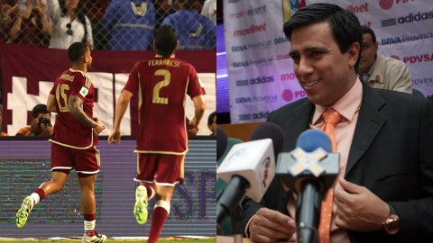 Selección de Venezuela y César Farías, entrenador venezolano - Fotos: EFE
