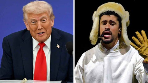 Donald Trump y Bad Bunny - AFP