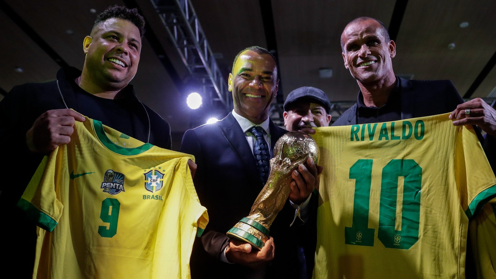 Exfutbolistas brasileños: Ronaldo Nazário, Cafú y Rivaldo | Foto: EFE