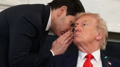 Donald Trump recibe mensaje del secretario de Estado, Marco Rubio - Foto AFP