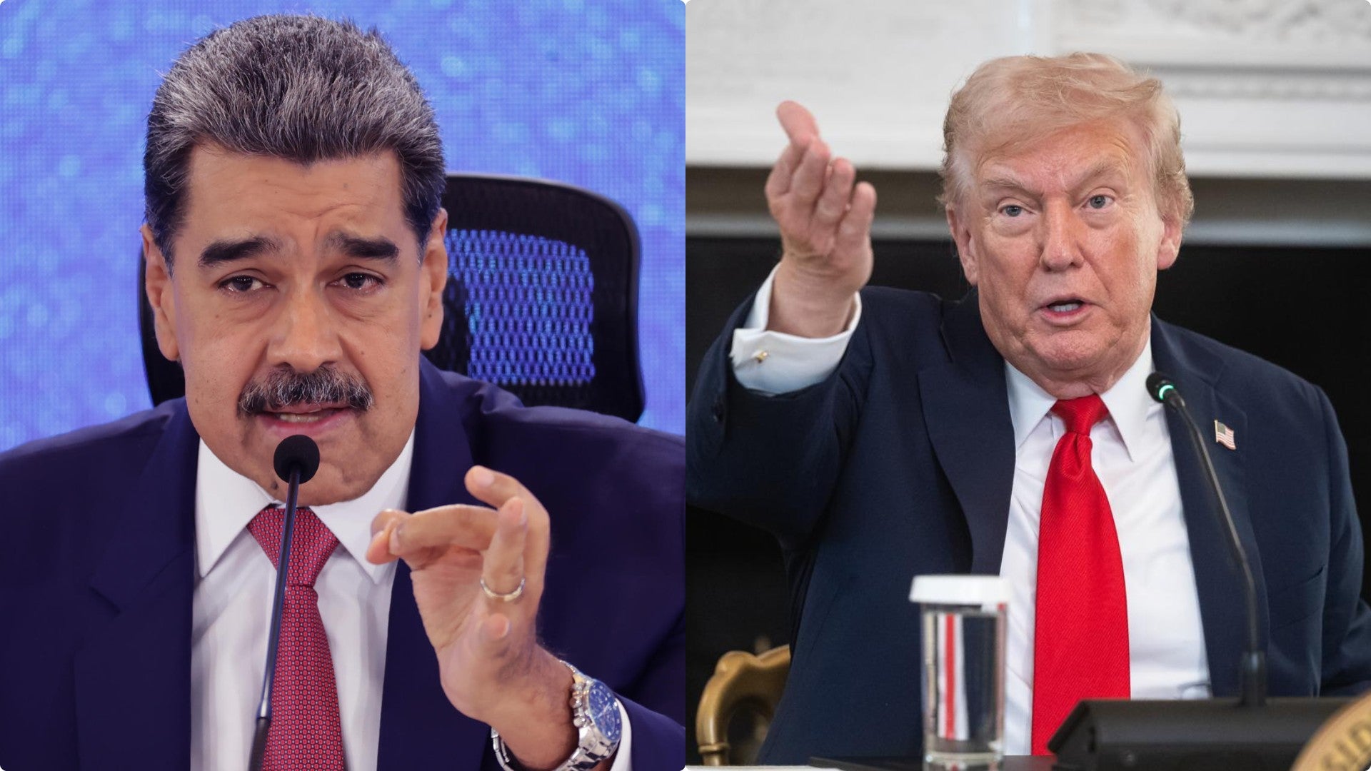 Nicolás Maduro y Donald Trump, presidente de EE. UU. - Fotos: EFE