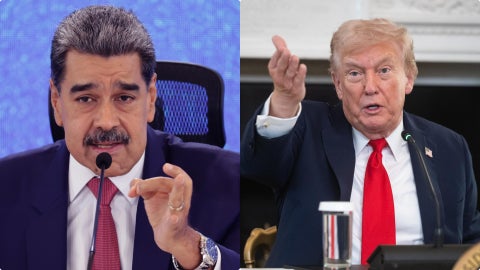 Nicolás Maduro y Donald Trump, presidente de EE. UU. - Fotos: EFE
