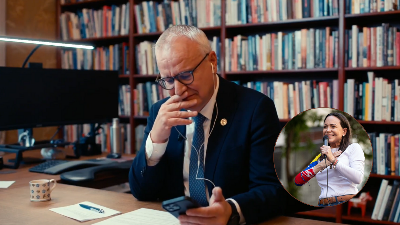Comité Noruego en llamada con María Corina Machado | Foto x: @NobelPrize - EFE