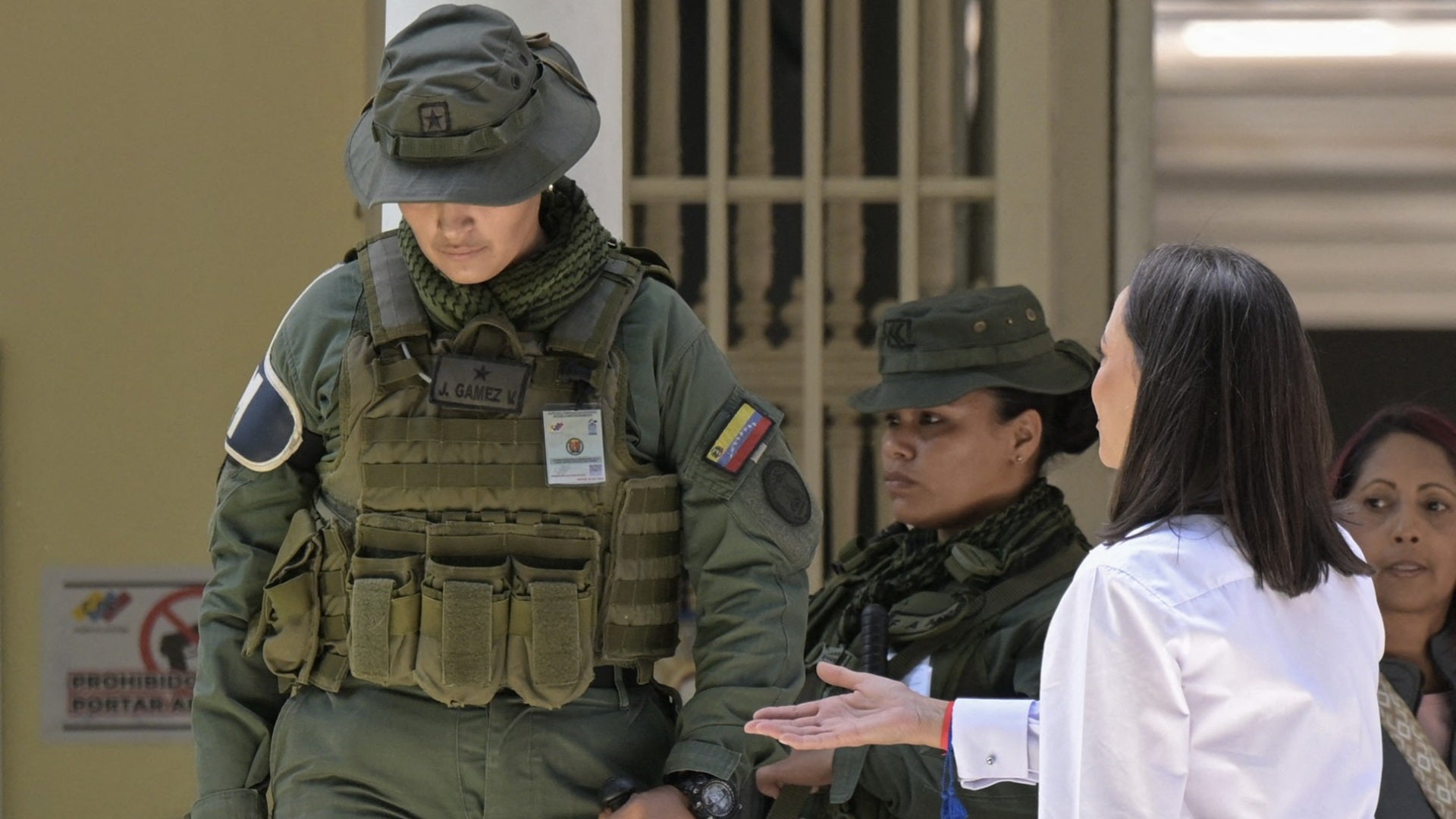 María Corina Machado el día de la votación - AFP