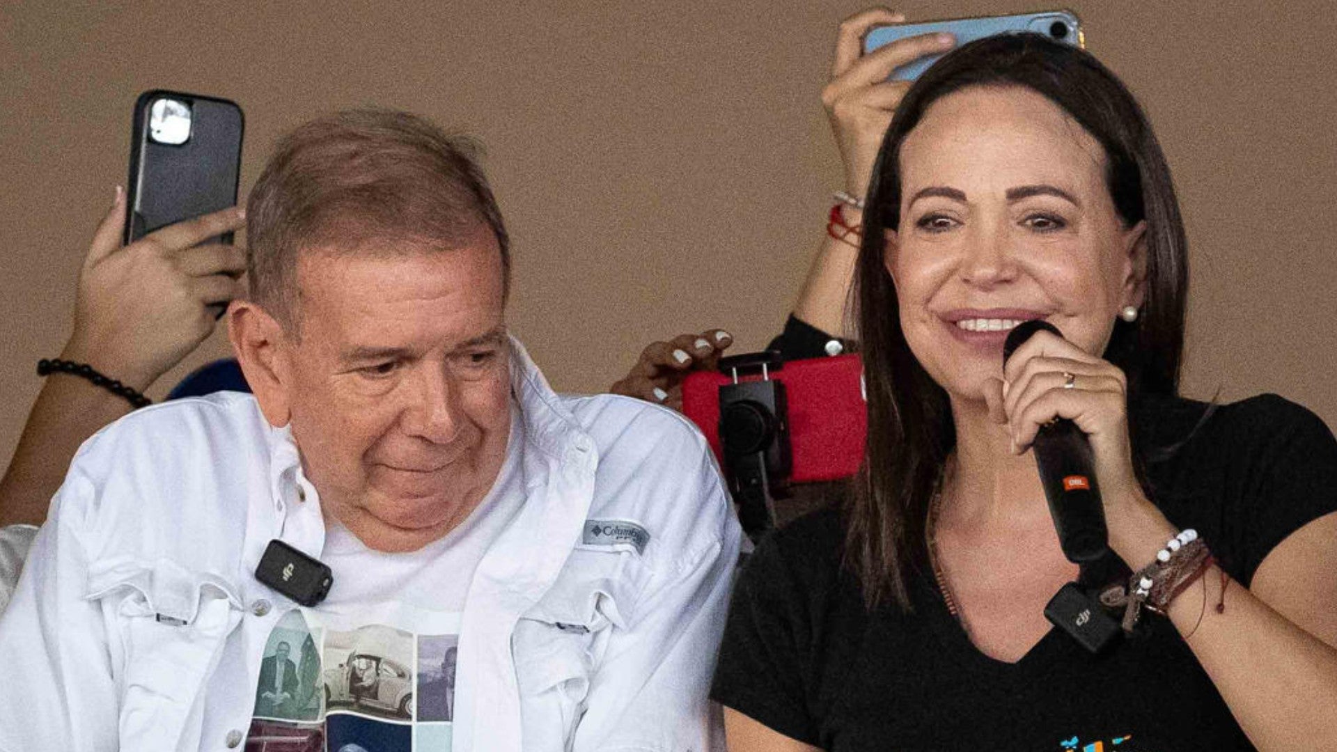 María Corina Machado, galardonada con el premio Nobel de la Paz, y Edmundo González, presidente electo de Venezuela - Foto: EFE