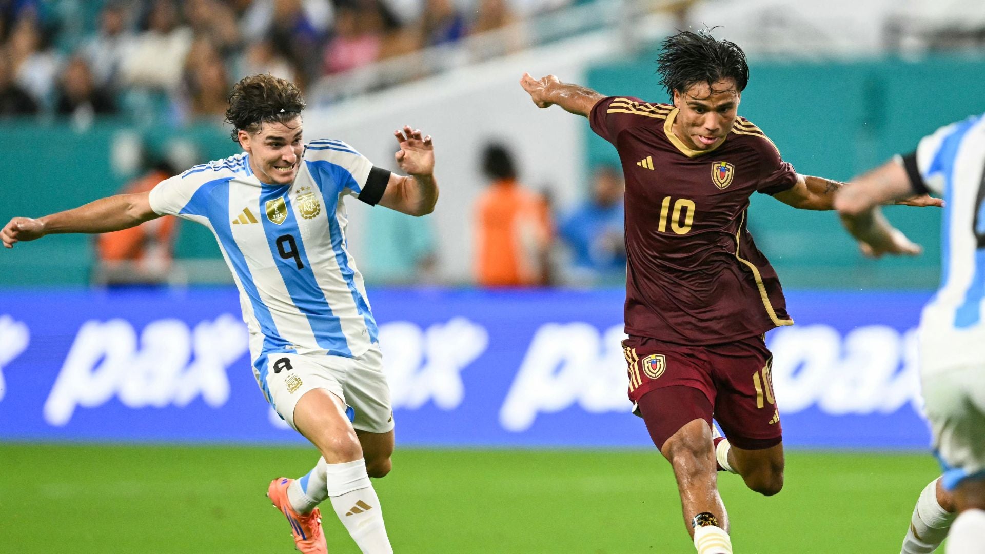 Venezuela vs. Argentina en fecha FIFA programada en Miami - Foto AFP