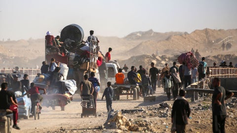 Habitantes de Gaza retornan a sus hogares tras el acuerdo de alto al fuego entre Israel y Hamás - Foto referencia AFP