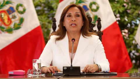 Dina Boluarte, expresidente de Perú - Foto: EFE