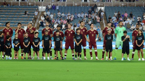 Selección venezolana en Miami - Foto AFP