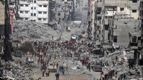 Destrucción en la Franja de Gaza - Foto: EFE