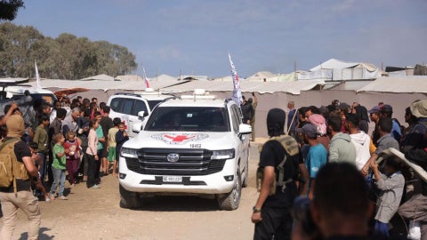 Rehenes liberados por Hamás - Foto AFP