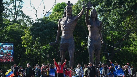 Estatuas inauguradas por Maduro - AFP
