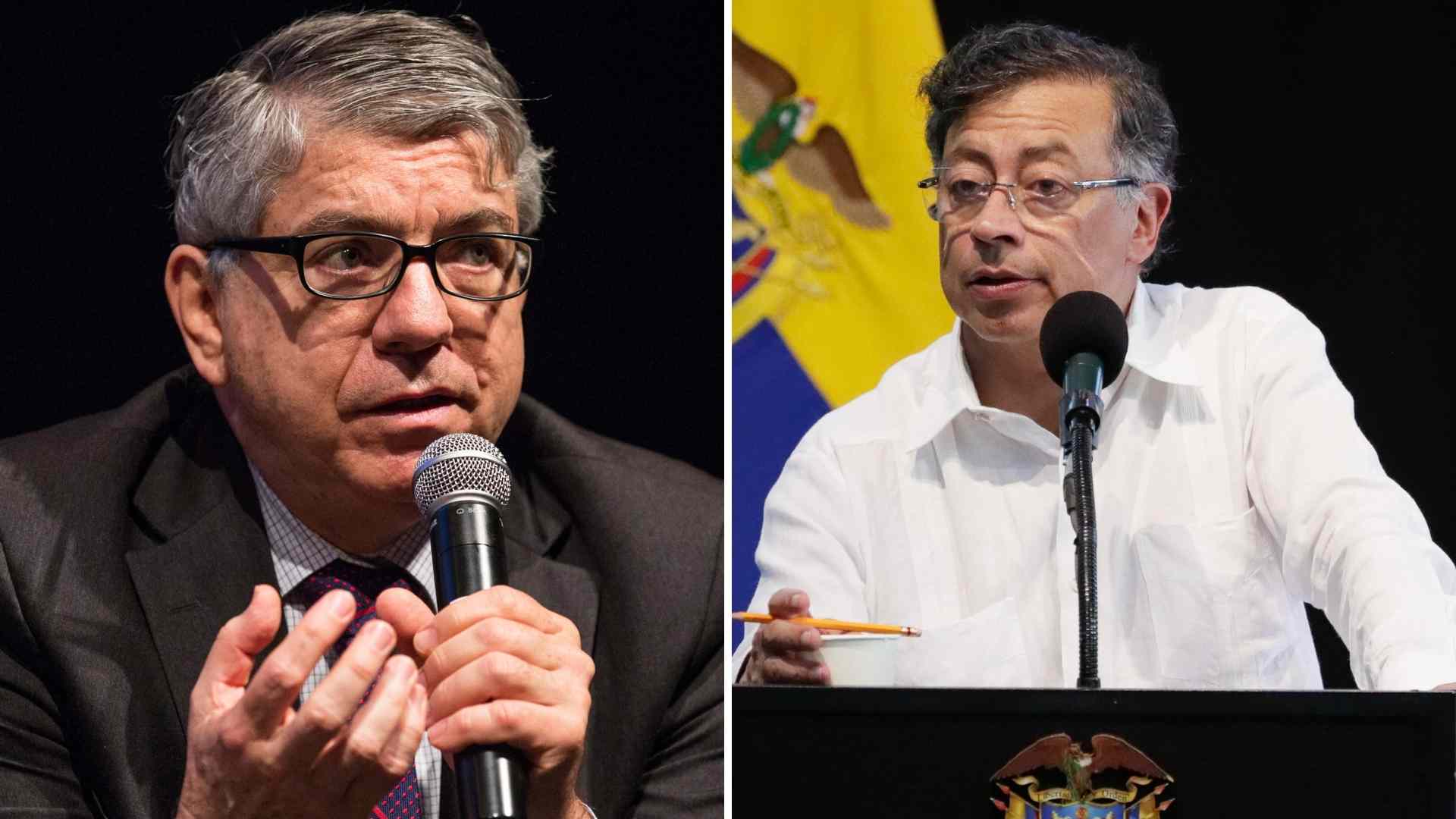 César Gaviria y Gustavo Petro - AFP y EFE