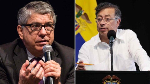 César Gaviria y Gustavo Petro - AFP y EFE