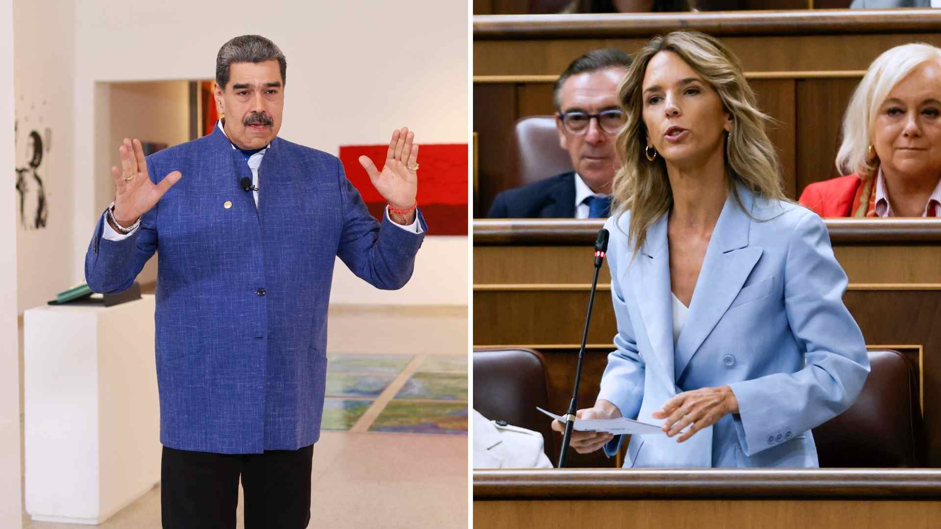 Nicolás Maduro y Cayetana Álvarez de Toledo - EFE