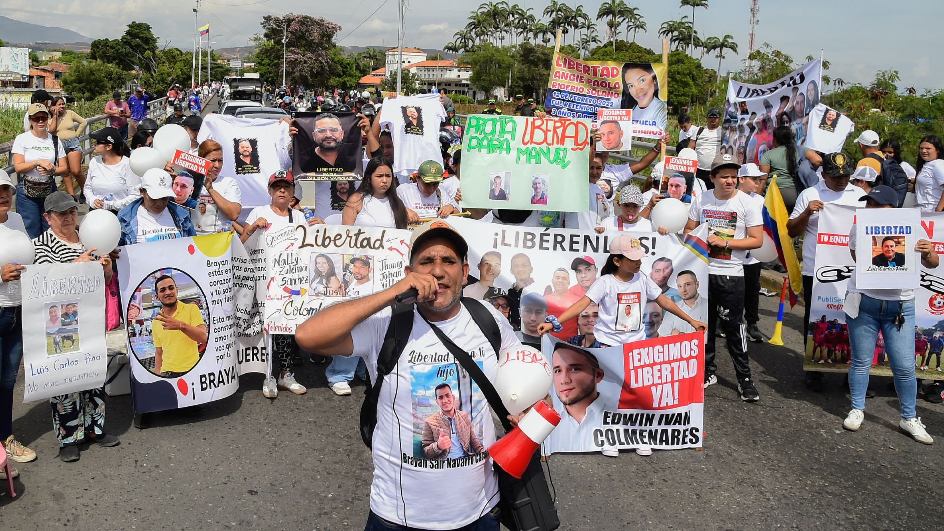 Colombianos retenidos en Venezuela | Foto AFP
