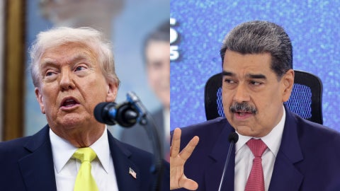 Donald Trump y Nicolás Maduro | Foto: EFE