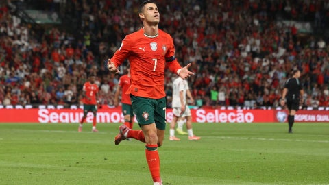 Cristiano Ronaldo, máximo artillero de las eliminatorias mundialistas - Foto: EFE