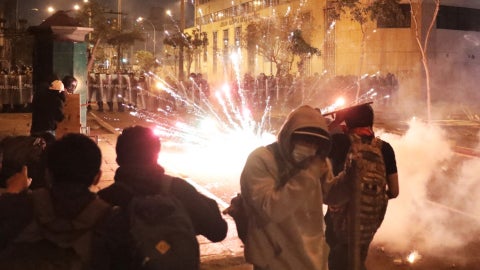 Protestas en Lima. (AFP)