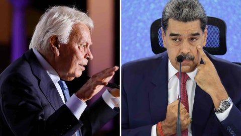 Felipe González y Nicolás Maduro - EFE