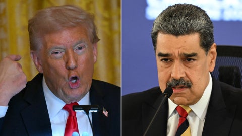 Donald Trump/ Nicolás Maduro - Fotos AFP