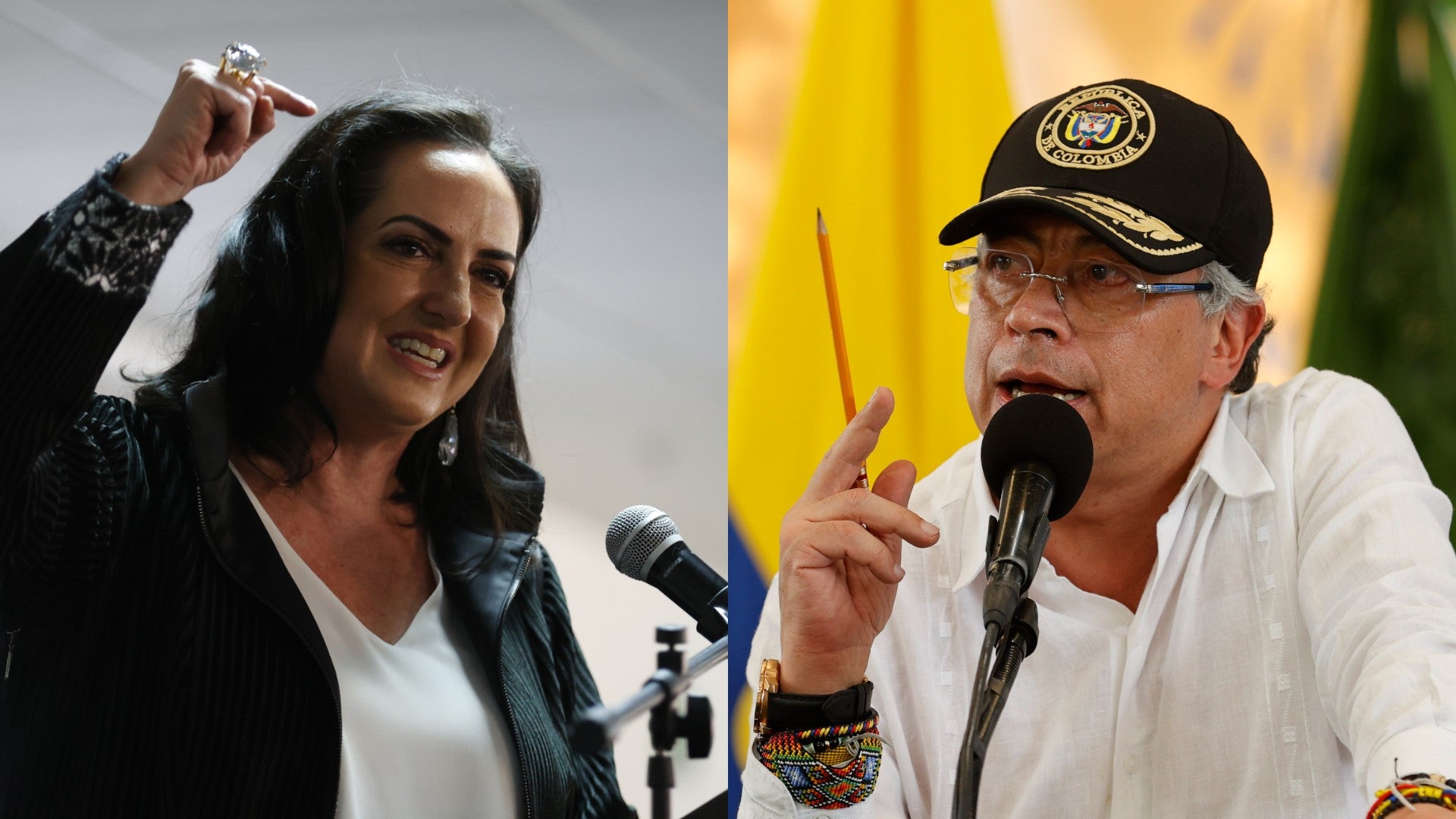 María Fernanda Cabal y Gustavo Petro María Fernanda Cabal y Gustavo Petro | Foto: EFE