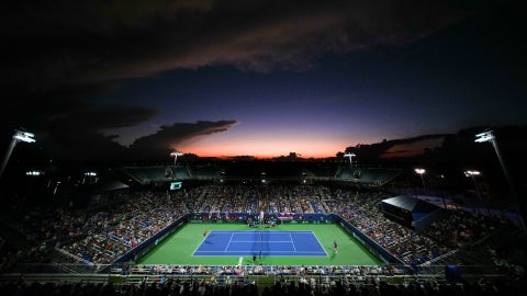 Partido de la Copa Davis organizado por la Federación Internacional de Tenis | Foto: AFP
