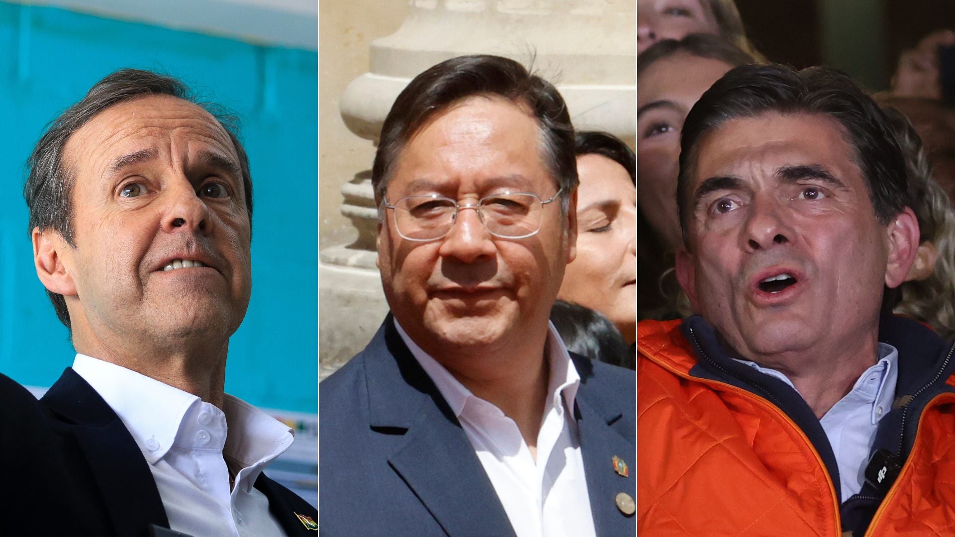 Jorge Quiroga/ Luis Arce/ Rodrigo Paz - Fotos EFE