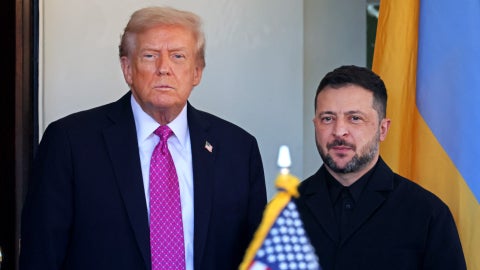 Donald Trump y Volodímir Zelenski | Foto: AFP
