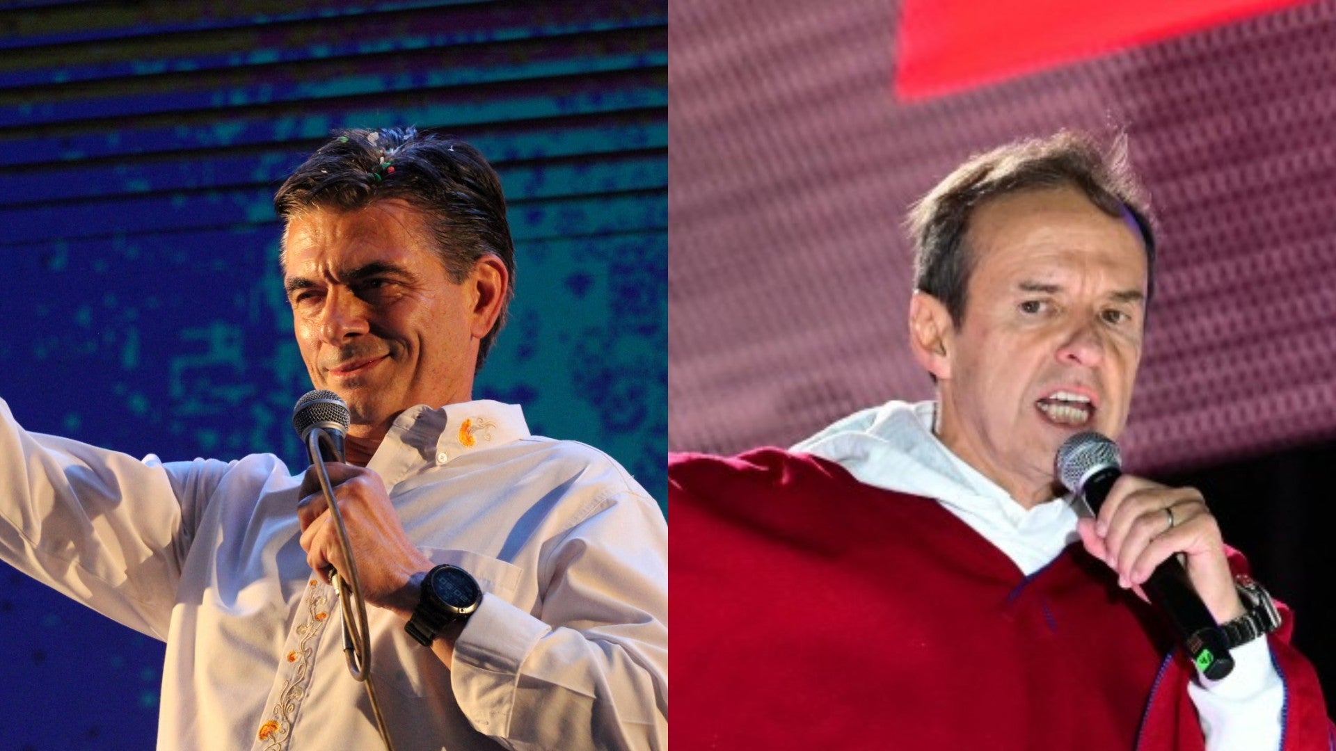 Los candidatos bolivianos Rodrigo Paz y Jorge 'Tuto' Quiroga. (AFP)