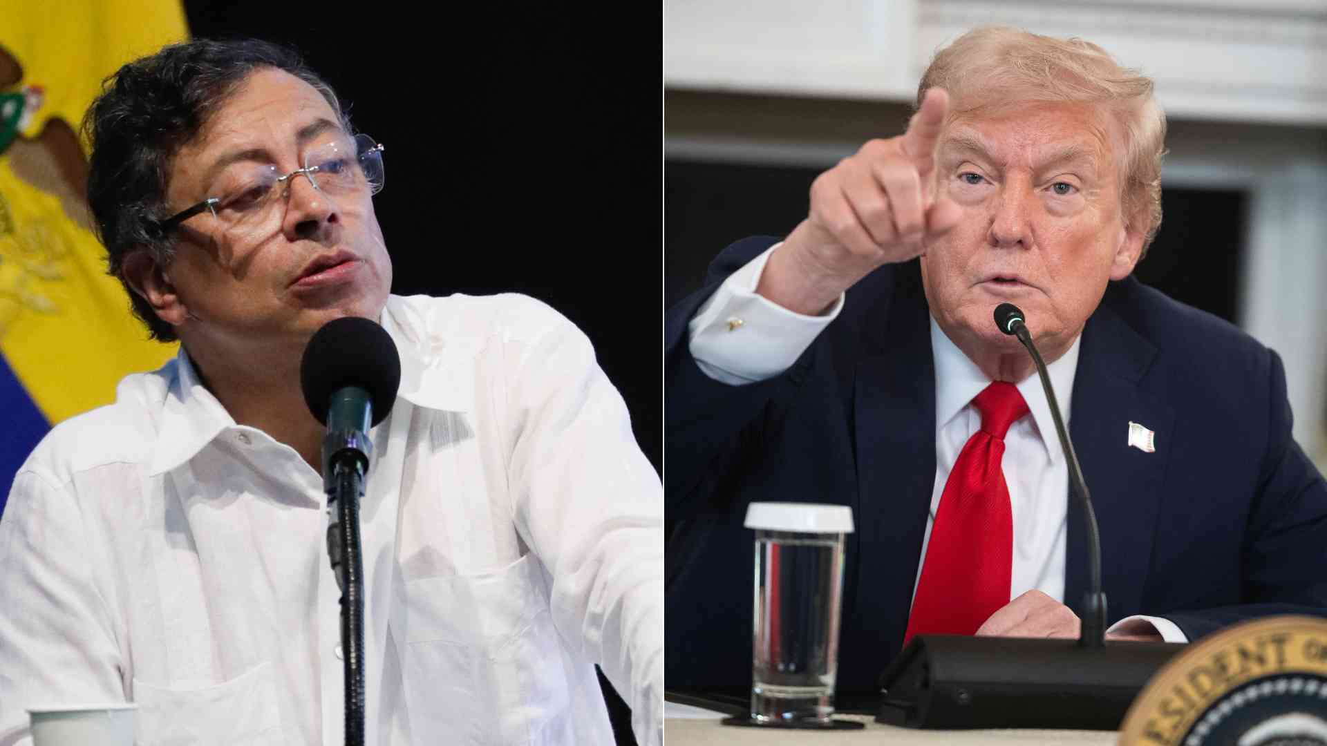 Donald Trump y Gustavo Petro - EFE