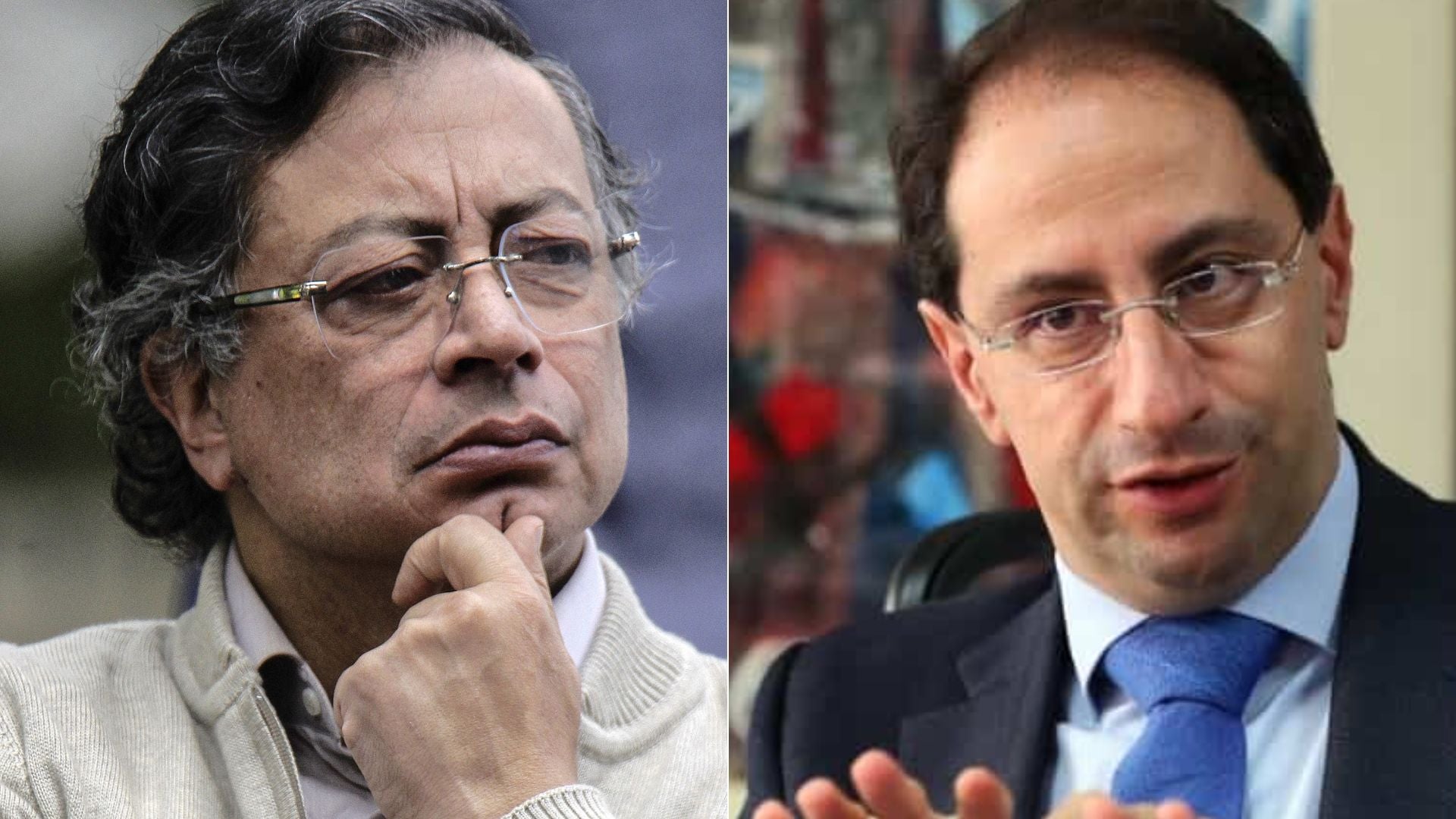 Gustavo Petro y José Manuel Restrepo.