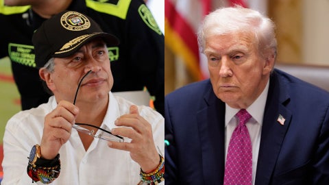 Gustavo Petro y Donald Trump (EFE)