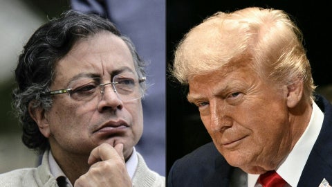 Gustavo Petro y Donald Trump (AFP)