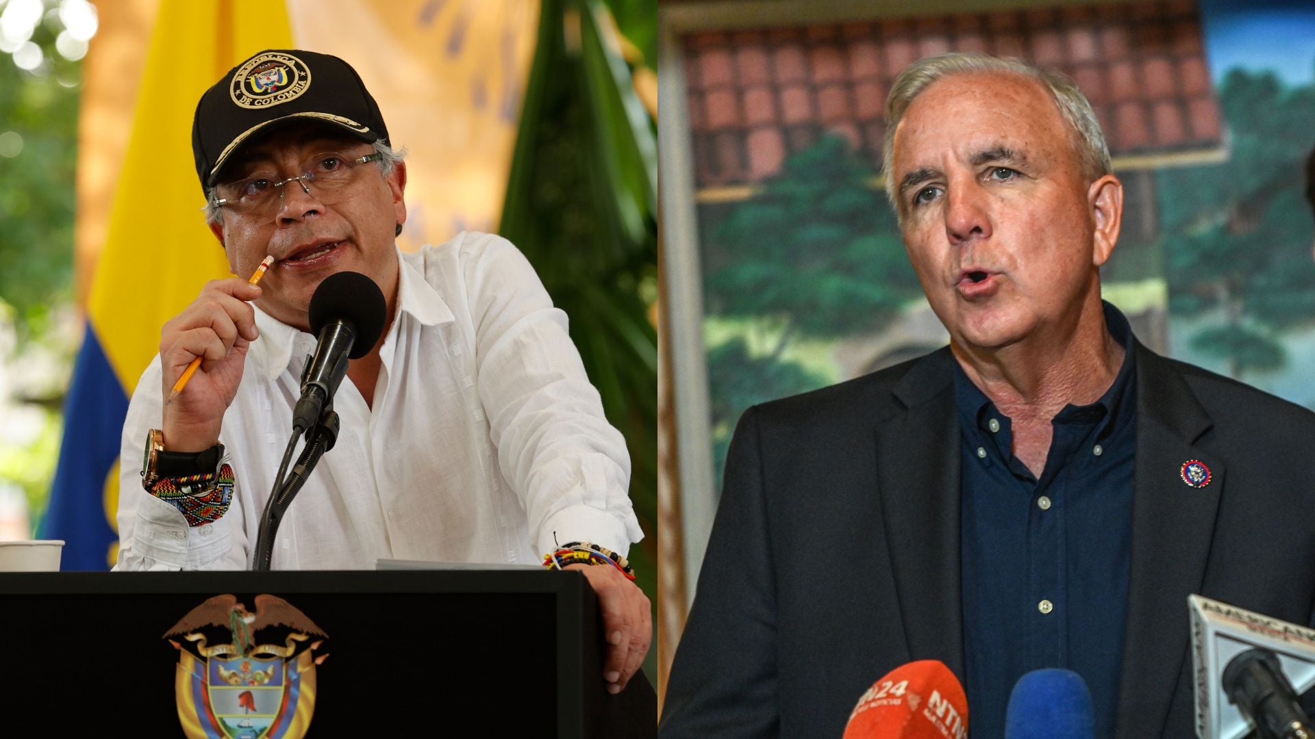 Gustavo Petro y Carlos Gimenez (EFE)